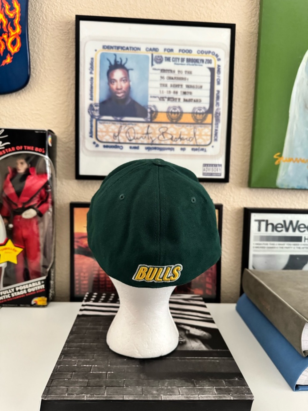 USF University of South Florida Green Baseball Cap fitted size 7 5/8 - Picture 6 of 10